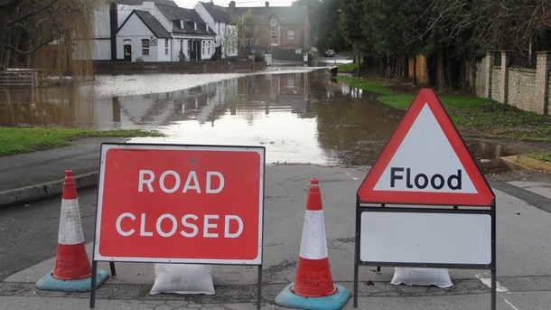 road closed flood